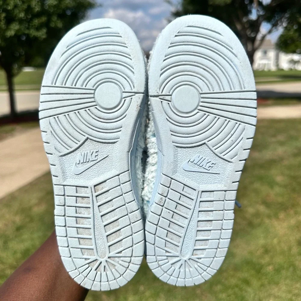 Nike Dunk Low Little Boys Sneakers Size 13 Celestine Blue Abominable Snowman